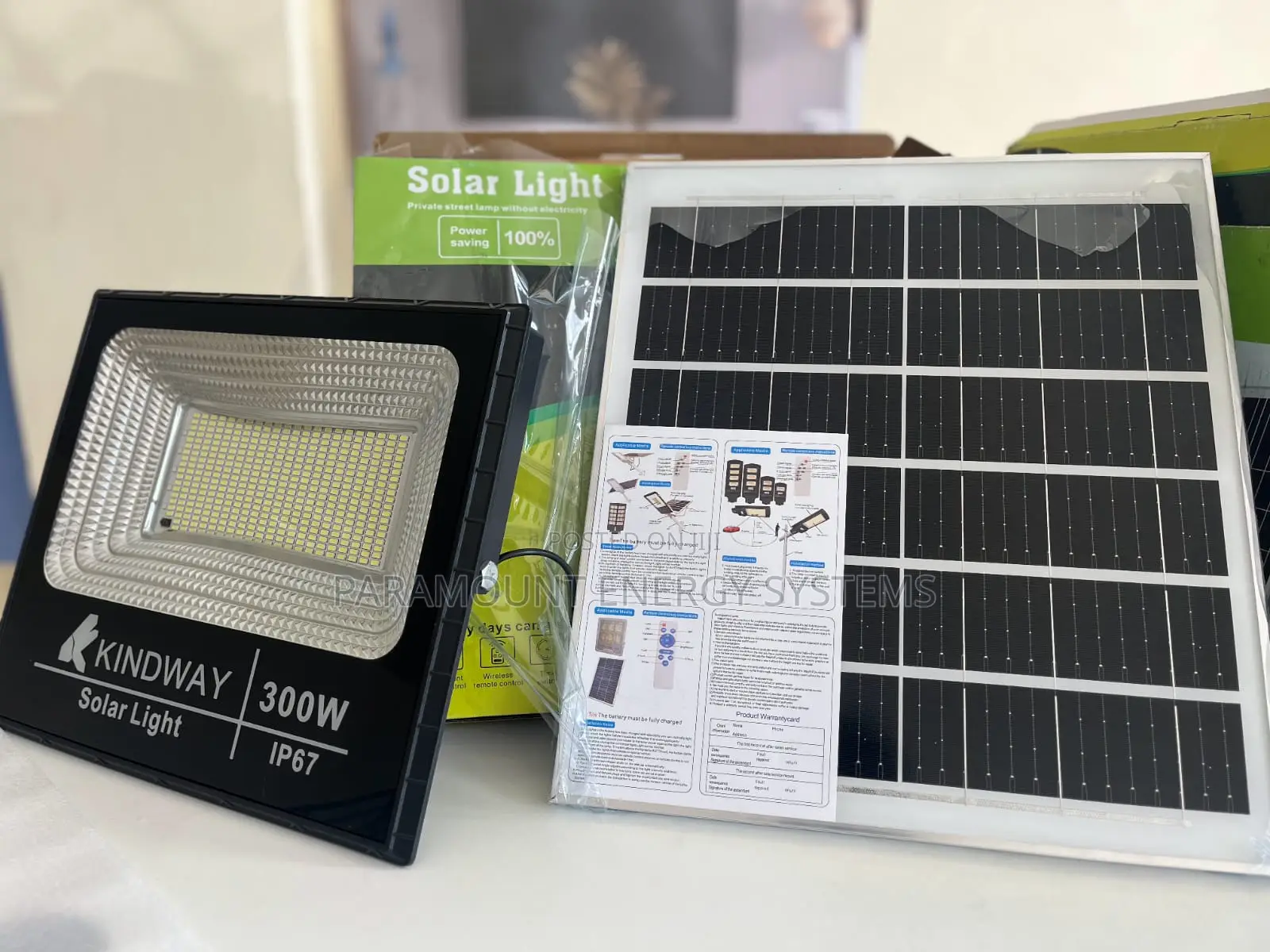 Kindway 300Watts Solar Floodlights