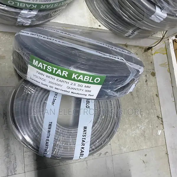 Grey High-Grade PVC Insulation LONG LAST 2.5MM Twin With Earth