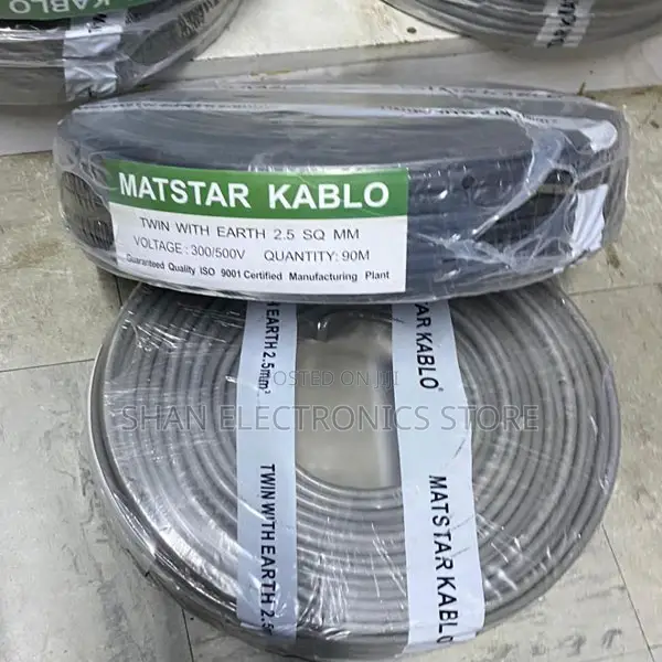 Grey High-Grade PVC Insulation LONG LAST 2.5MM Twin With Earth