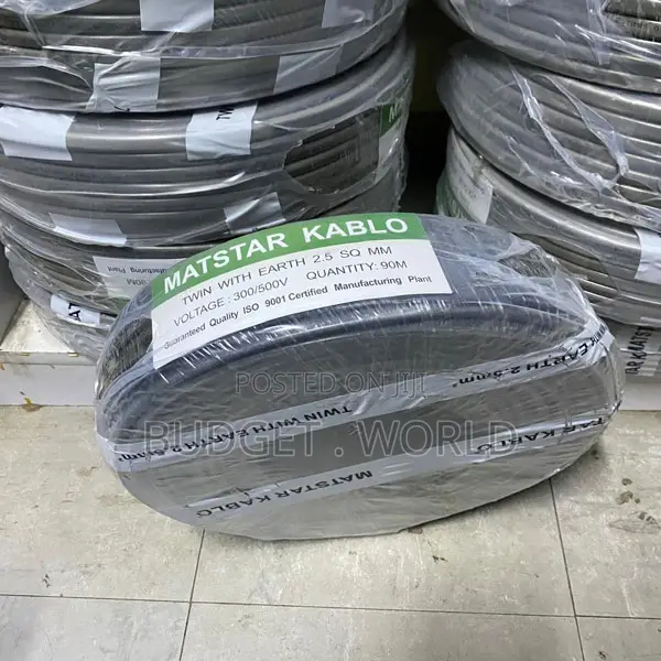 2.5mm Twin Earth Electrical Cable 90M 3 Core Flame Retardant PVC Wir