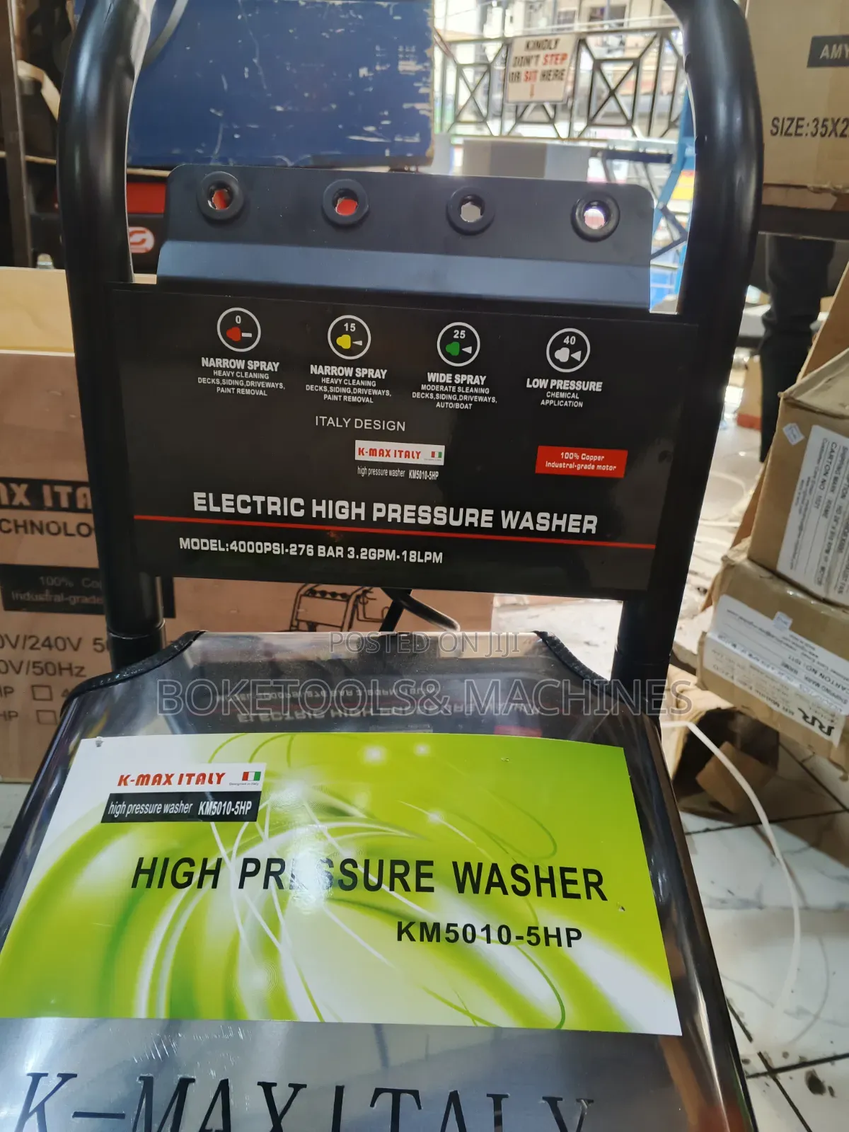 Kmax 5HP 4000PSI Commercial Electric Car Wash Machine