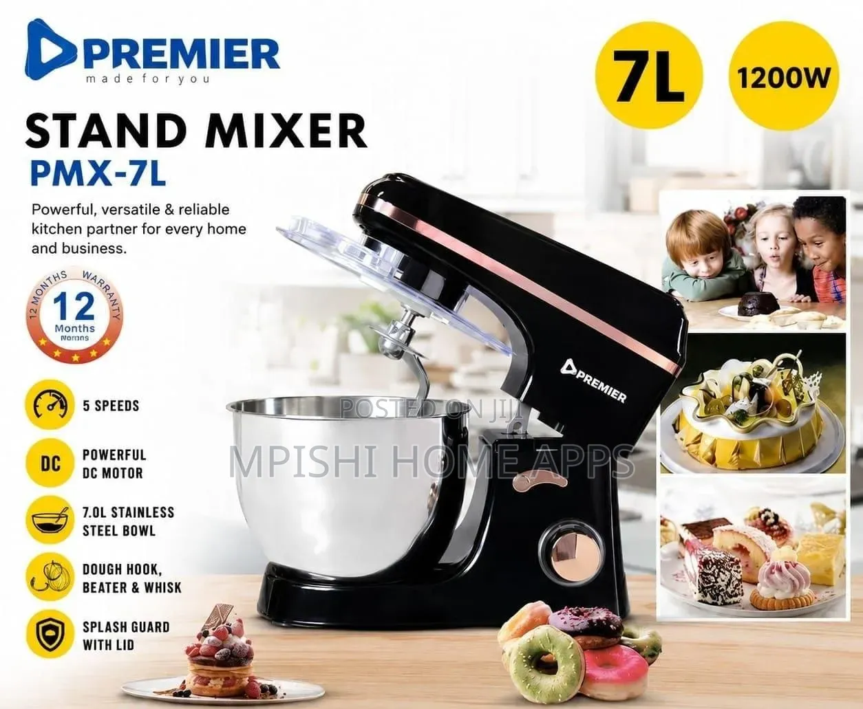 Premier 7L Stand Mixer (PMX-7L)