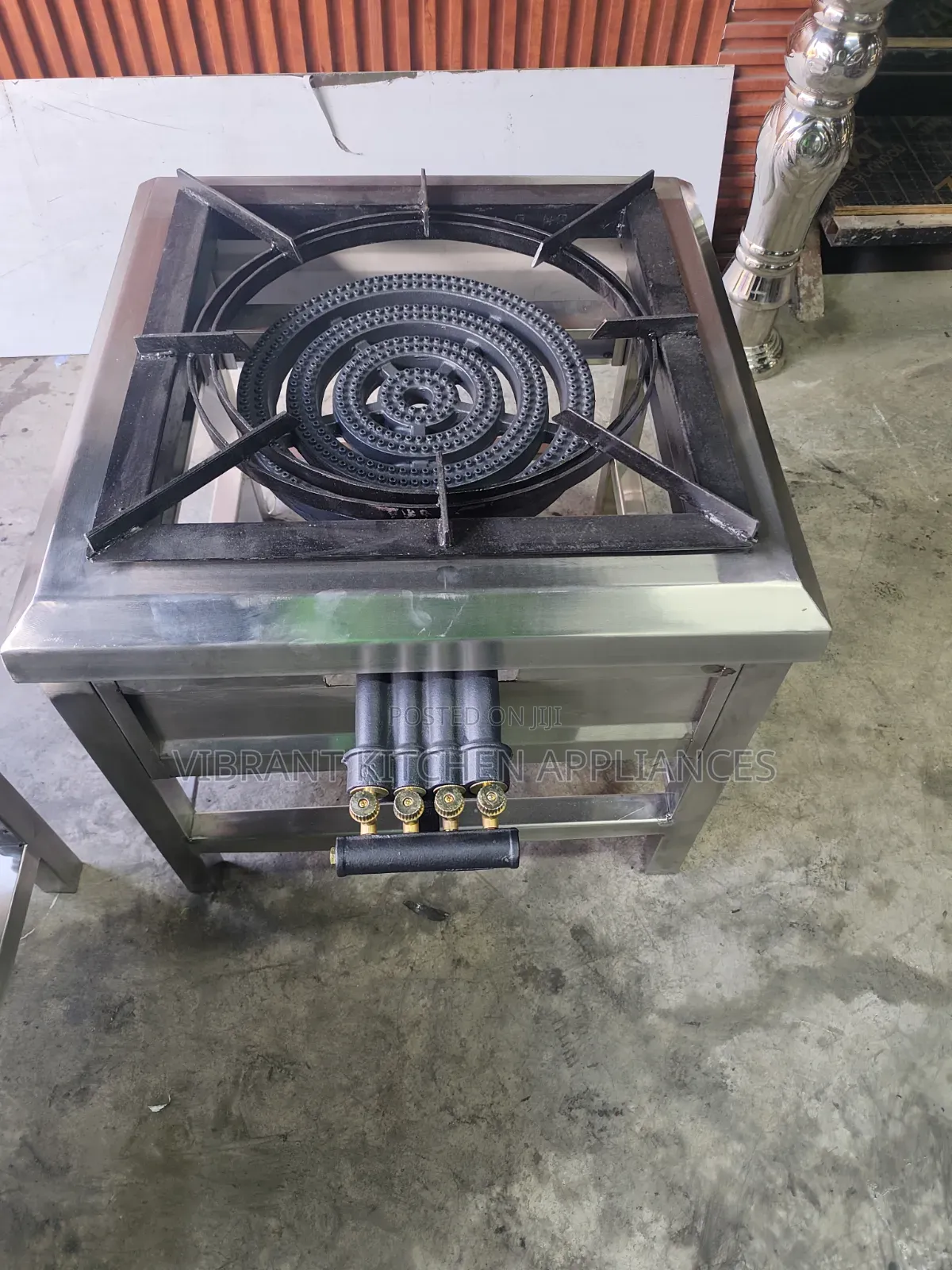 Single Four‐Ring Stainless Steel Burner