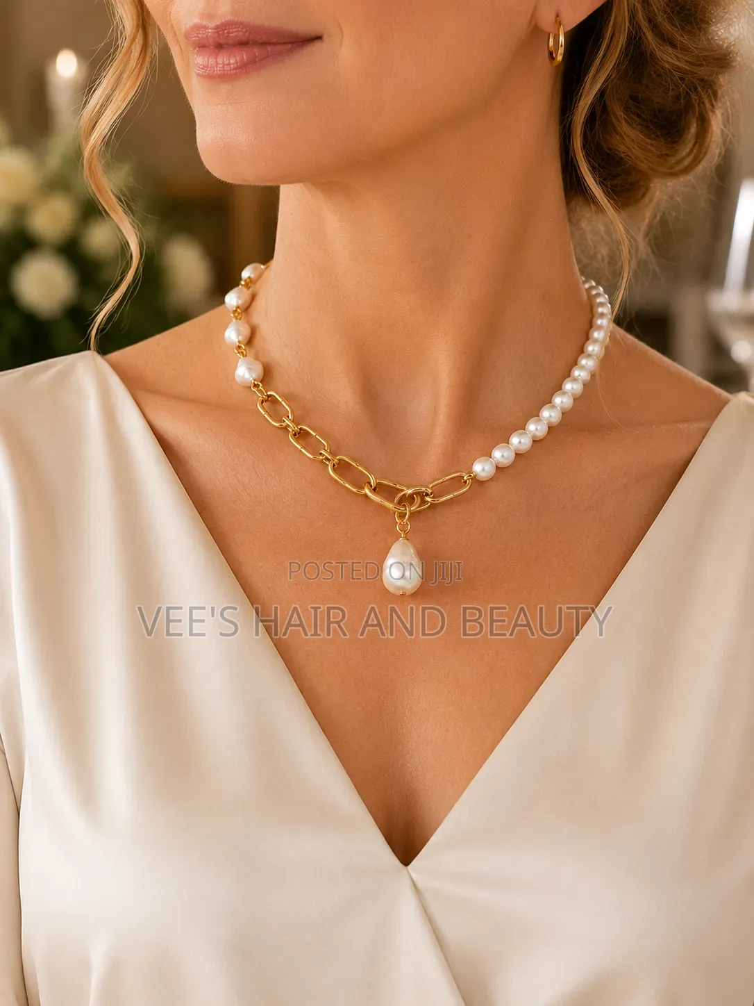 Statement Necklaces / Event Necklace/ Office Necklace / Jewelry / Gold