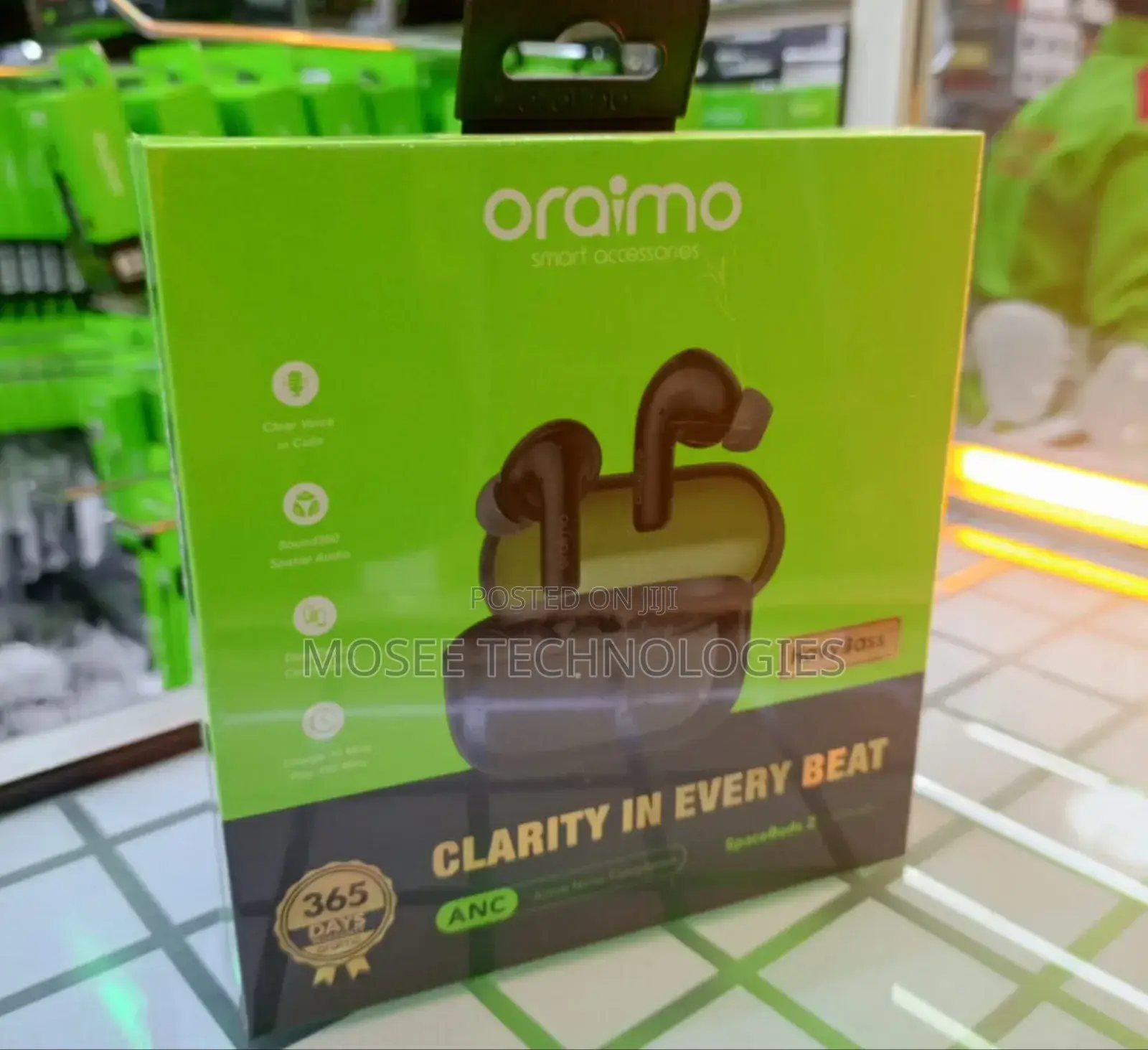 Oraimo SpaceBuds Z True Wireless Earbuds With Noise Cancellation