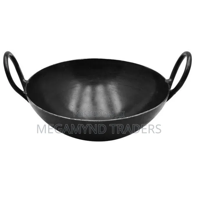 41cm. Heavy Duty Deep Frying Pan /Frying Wok Karai