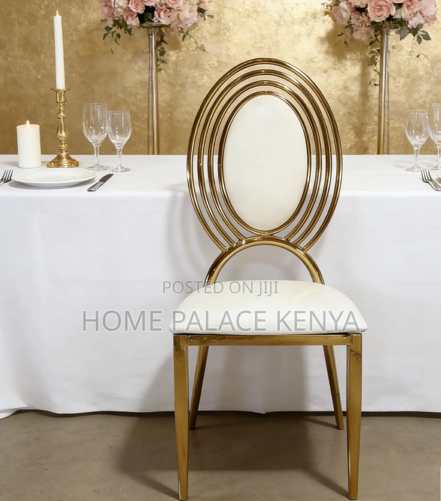 Banquet Chair: Multi Circle Hoop Back Dining Chair
