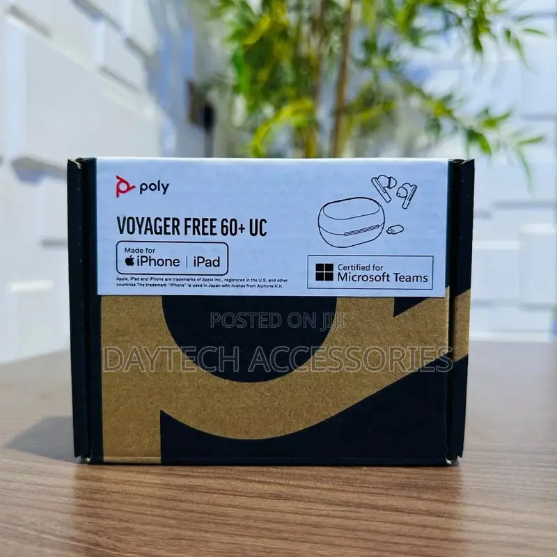 Poly Voyager Free 60+ UC Touchscreen True Wireless Earbuds.