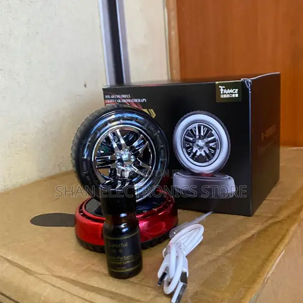 High-Quality ABS Wheel Car Solar Energy Air Freshener Car Air Purifier
