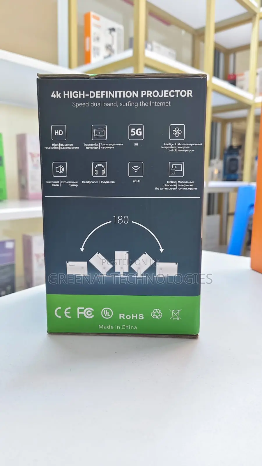 Smartbarry HT5 Mini HDR Portable Projector 