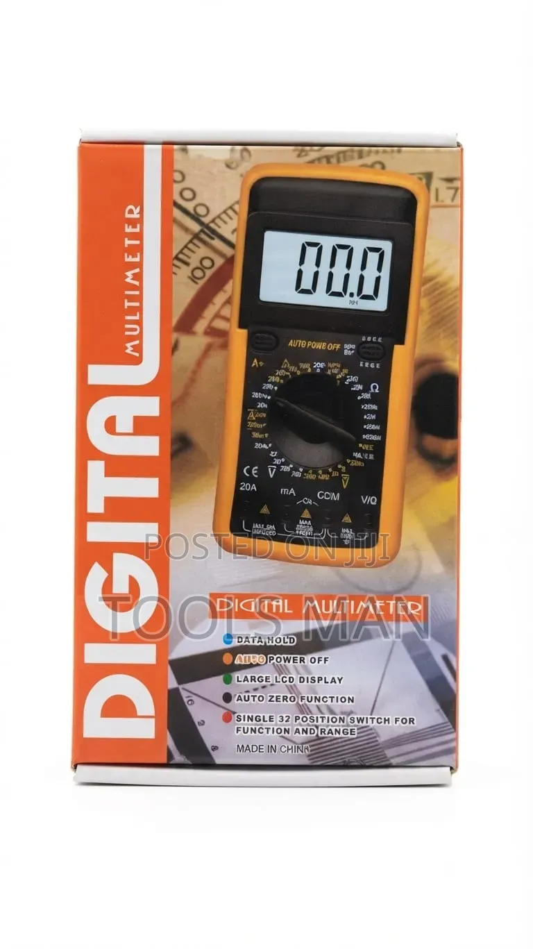 Digital Multimeter Auto Power Off Large LCD Display.