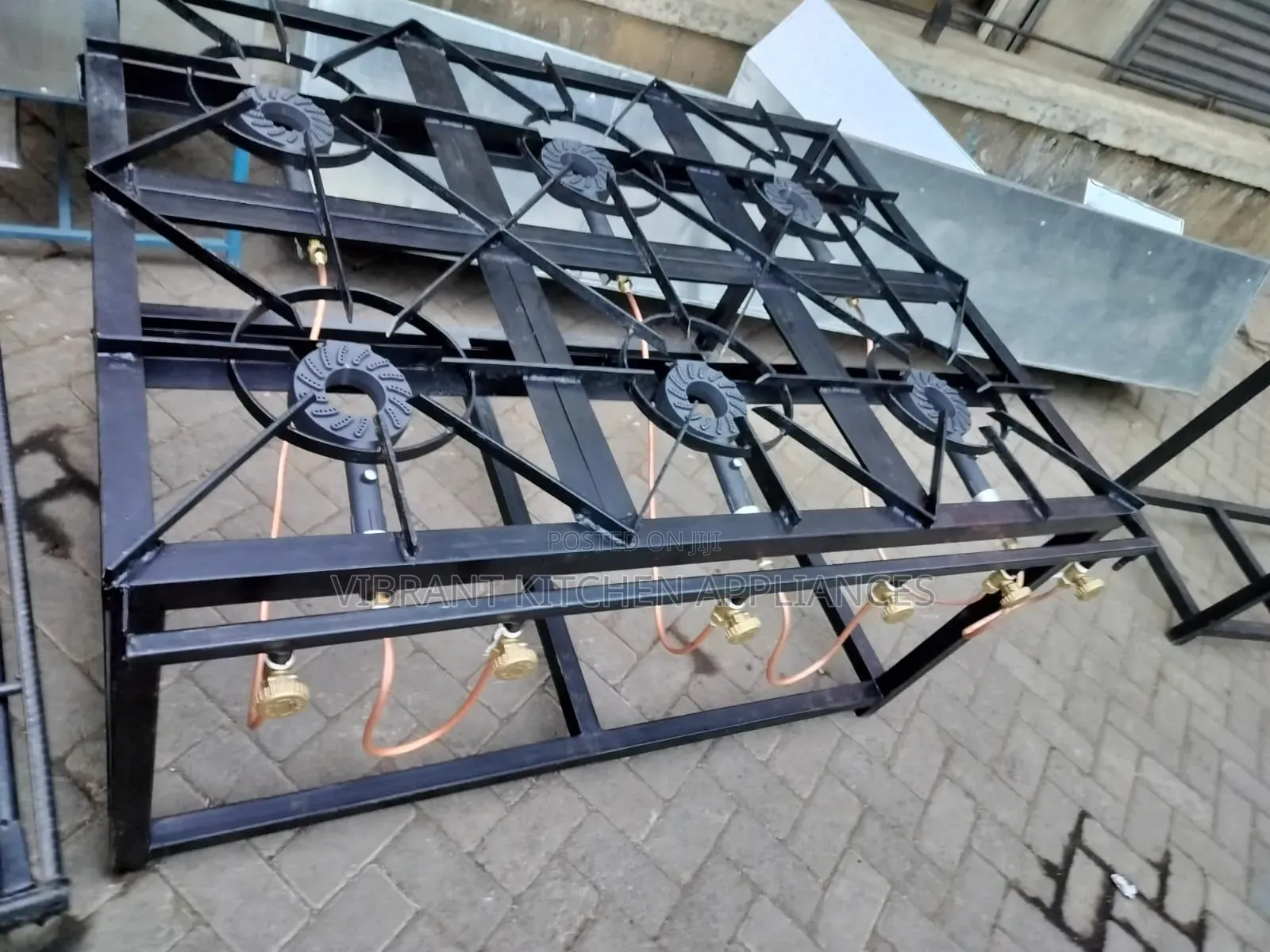 Six‐Burner Mild Steel Commercial Gas Cooker