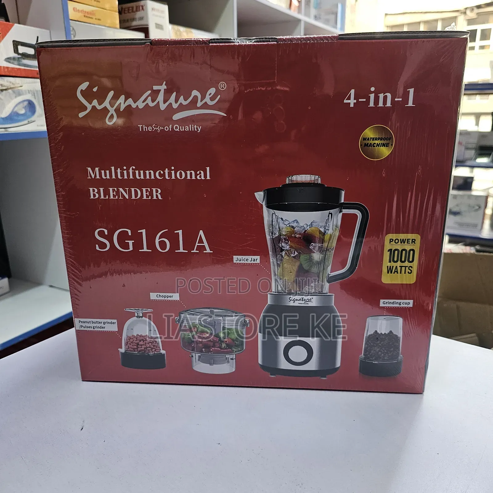Signature 4-in-1 Blender 1000W Juicer Mixer Grinder Chopper