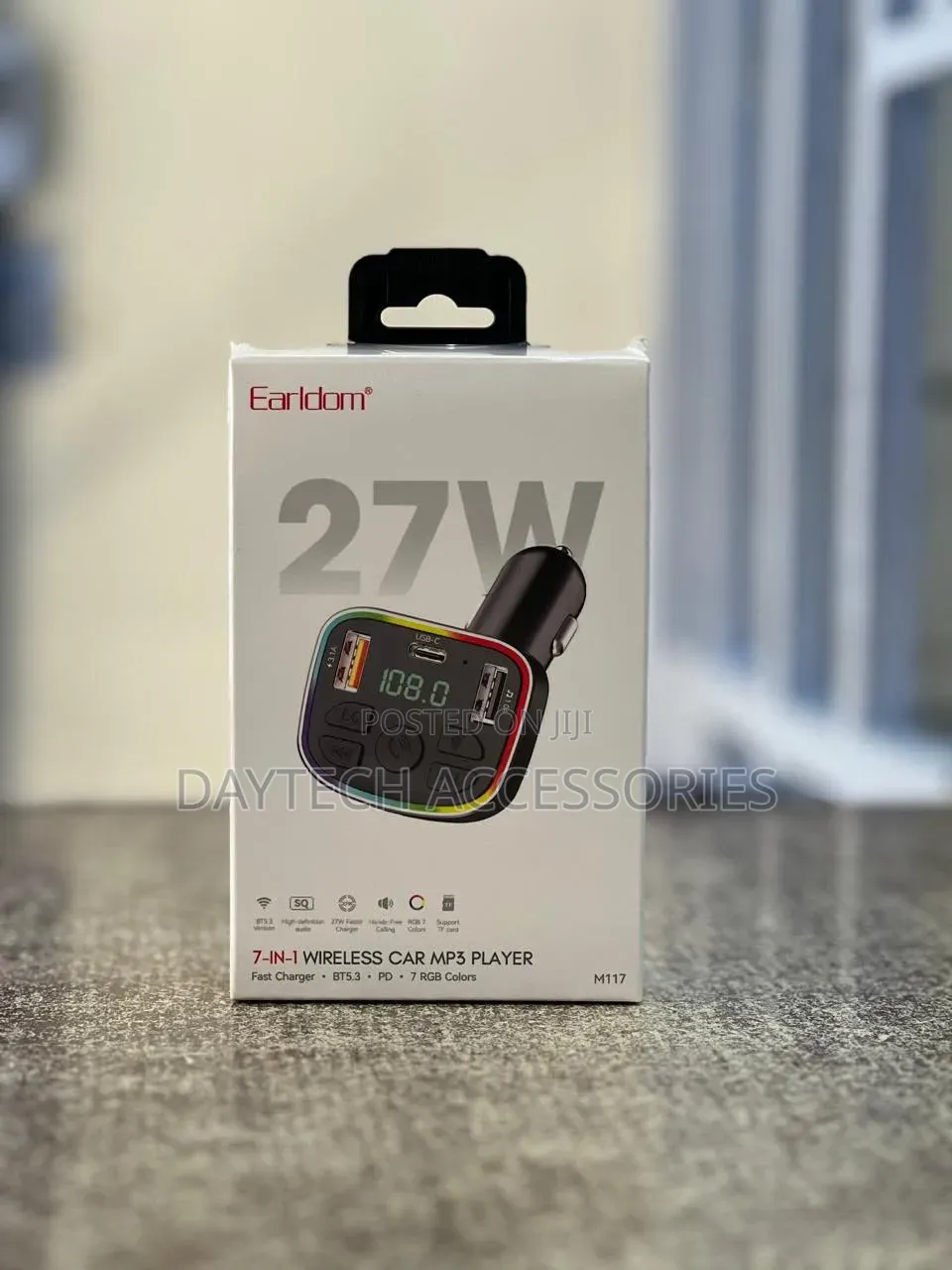 Earldom ET-M117 7-in-1 Wireless Car MP3 Player and FM Transmitter