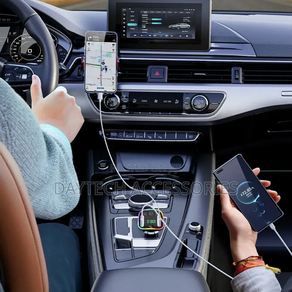 Earldom ET-M118 5-in-1 Wireless Car Modulators and FM Transmitter.
