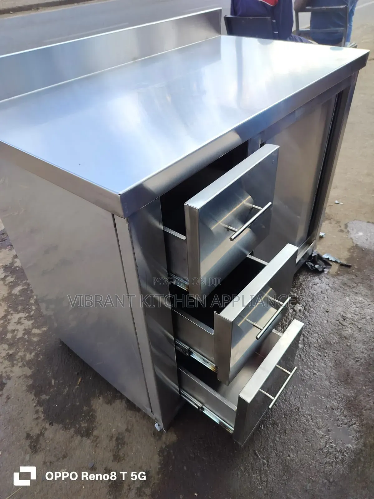 Kitchen Cabinet – Drawers + Sliding Doors Workstation