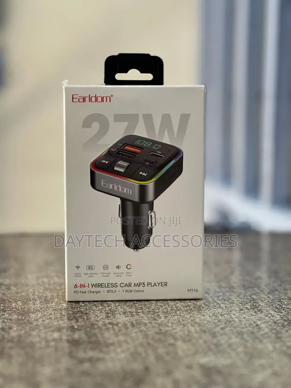 This Is an Earldom M116 6-in-1 Wireless Car MP3 Player.