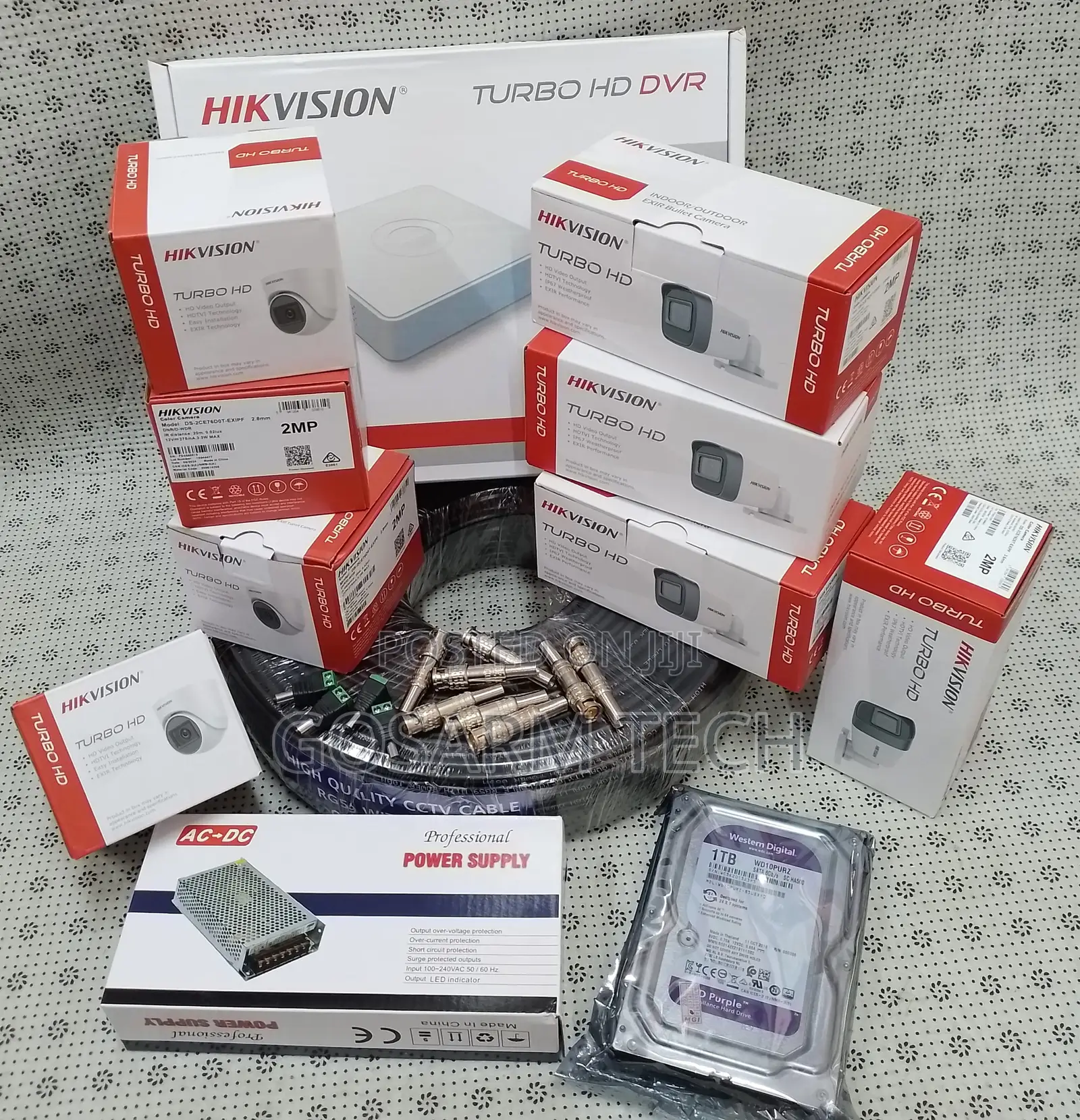 Hikvision 8 Channel 1080p 2mp CCTV Cameras Full Set