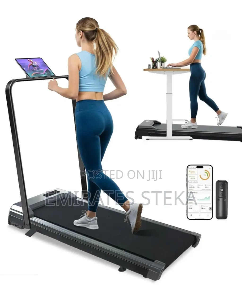 Treadmill Heavy Duty Motorised Portable Walking Running Pad Flat Slim