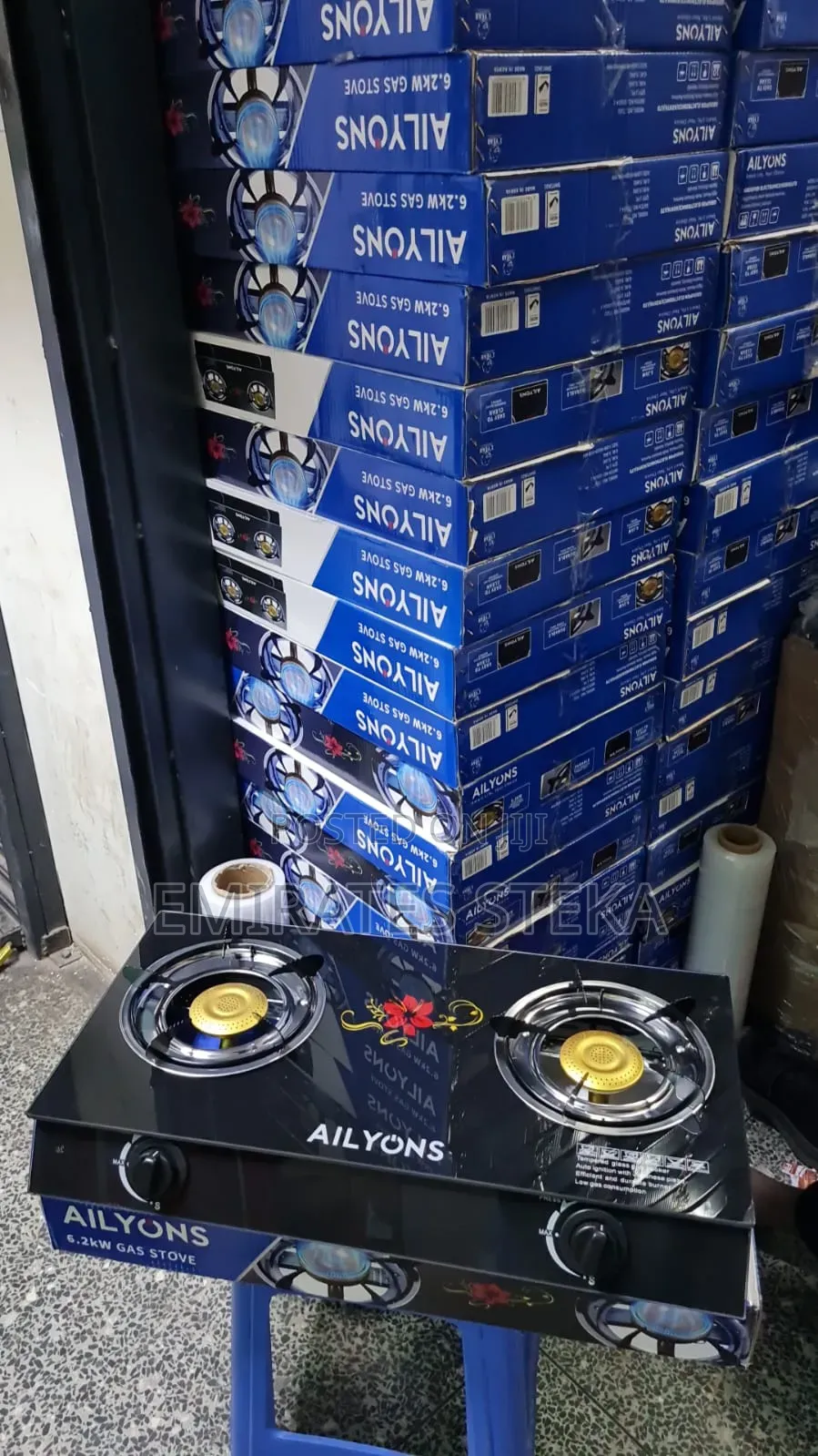 AILYONS Double-Burner Tabletop Gas Stove Autoignition