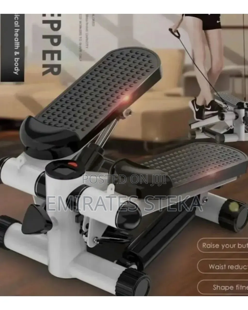 Mini Stepper Fitness Machine With Resistance Bands – Home Cardio