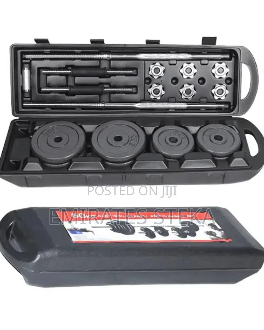 50kg Adjustable Fitness Barbell Dumbbell Weight With Portable Case