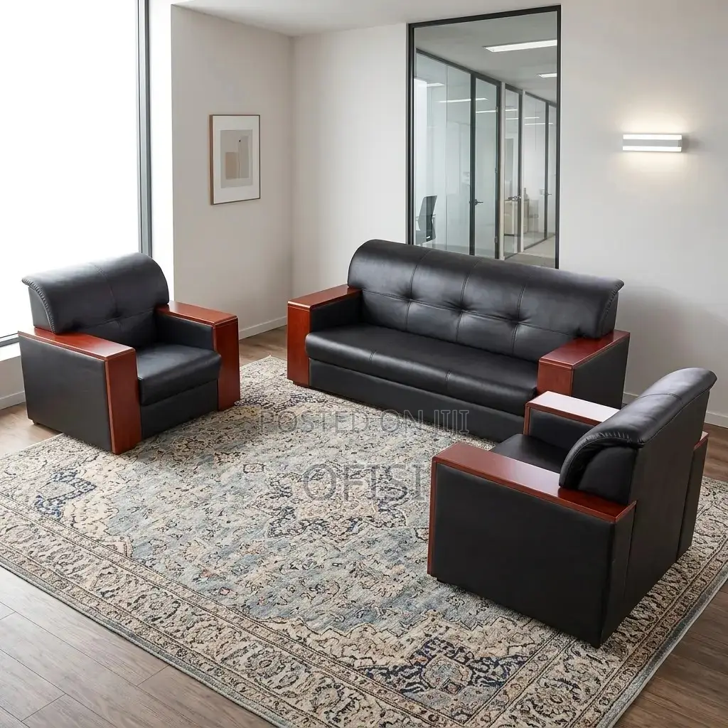 Office Sofa; Leather Executive Sofa Set (5-Seater)