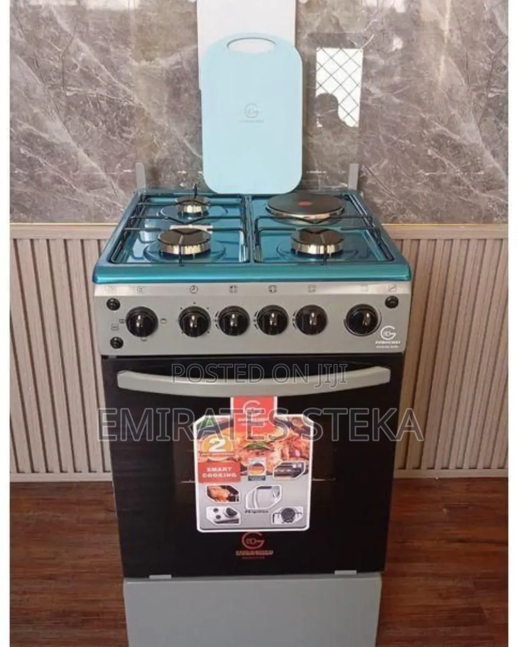 Eurochef Free Standing 3 Gas Burner +1 Electric Cooker