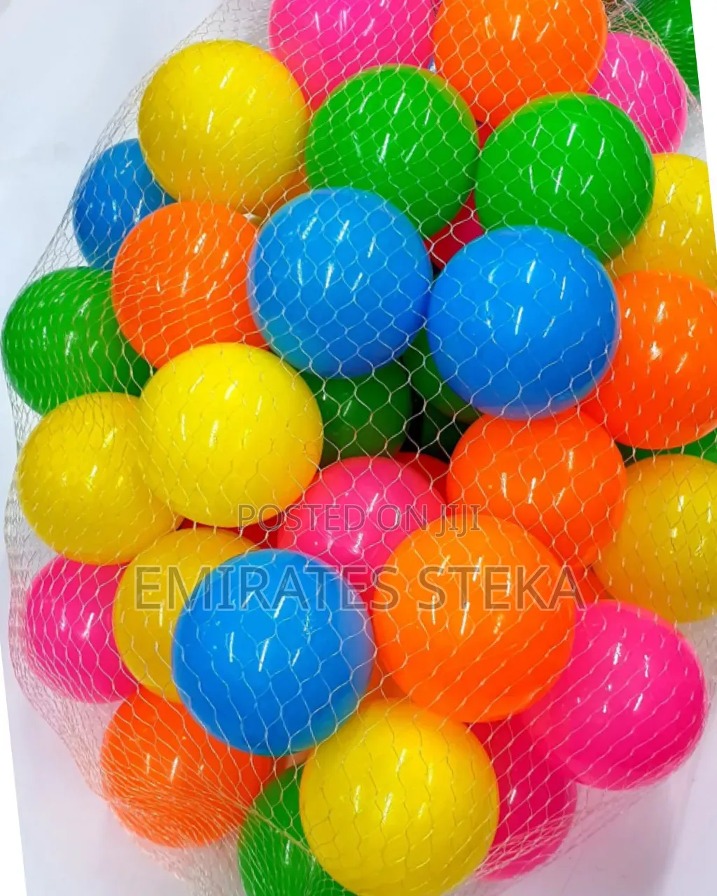 *50pcs Colorful Balls Come in a Convenient Mesh Storage Bag