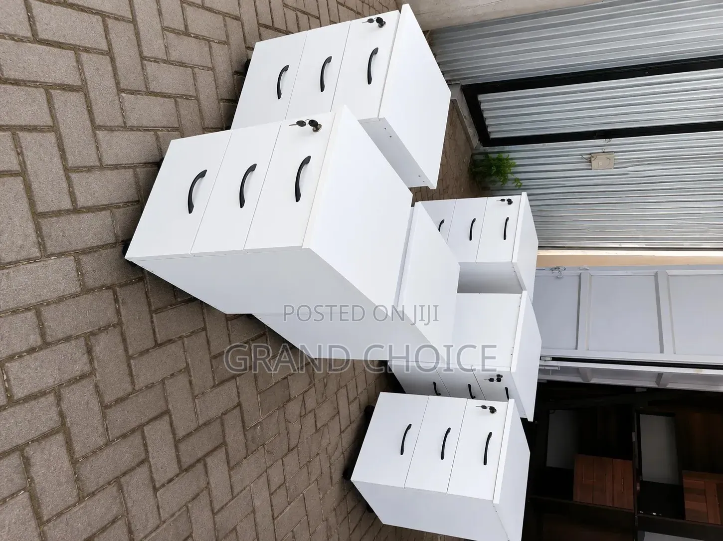 3 Drawer Mobile Office Pedestal Cabinet With Lock