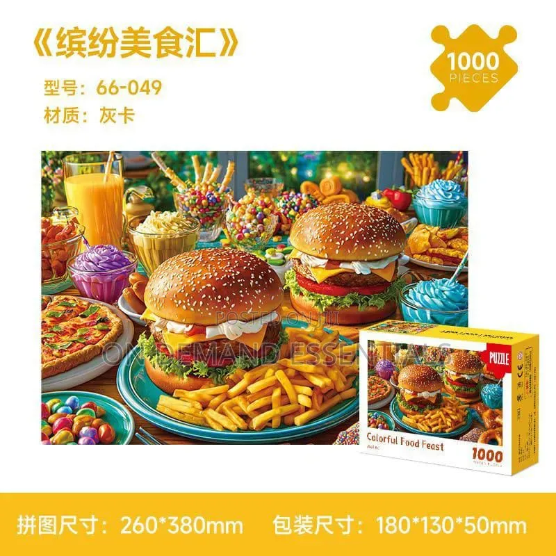 Colorful Food Feast 1000pcs Jigsaw Puzzle