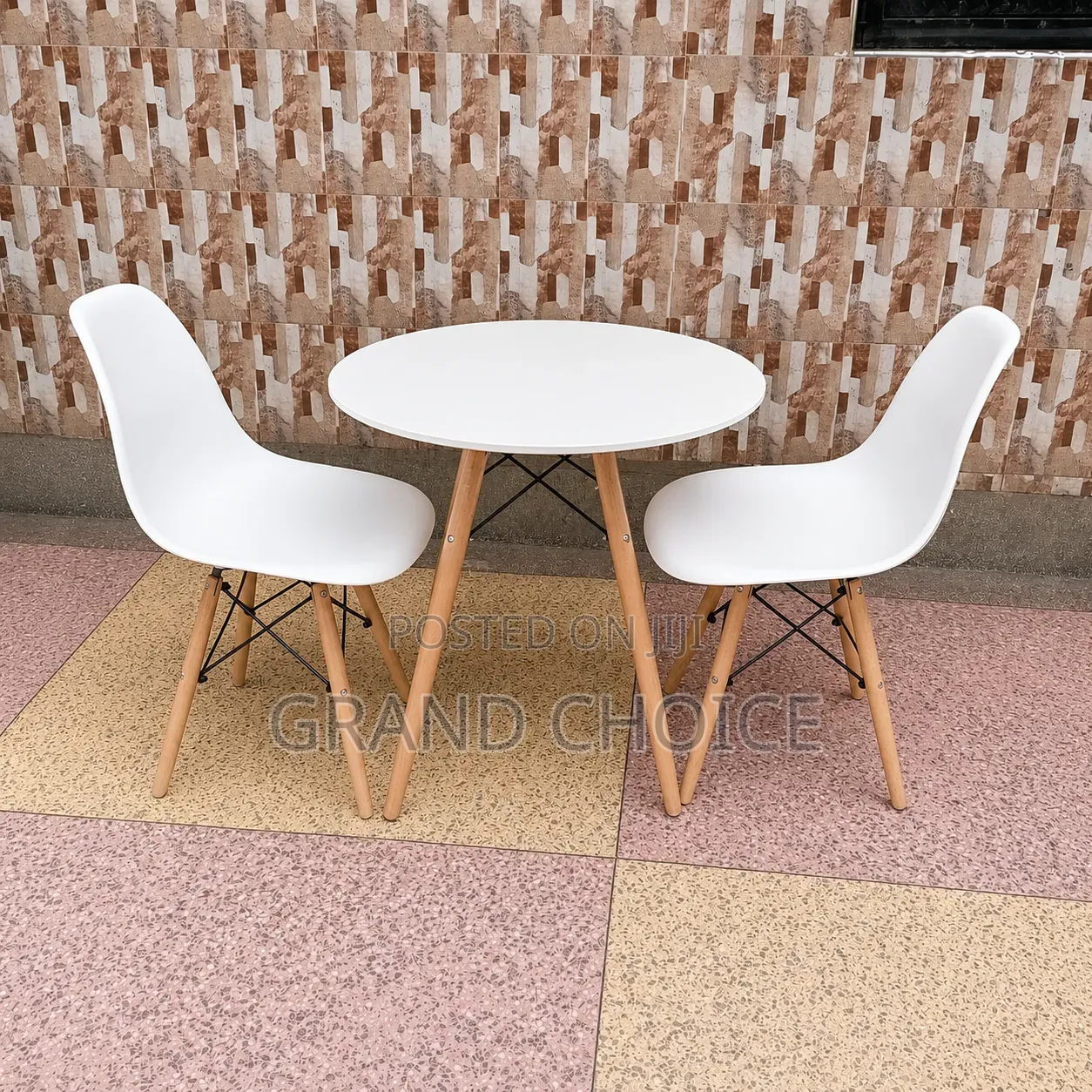 Modern 4 Seater Glass Dining Table Set
