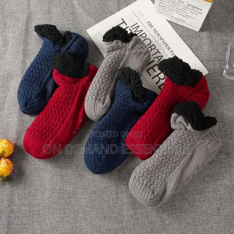 Winter Non-Slip Snow Socks Men Women Warm Comfort Sleep Socks