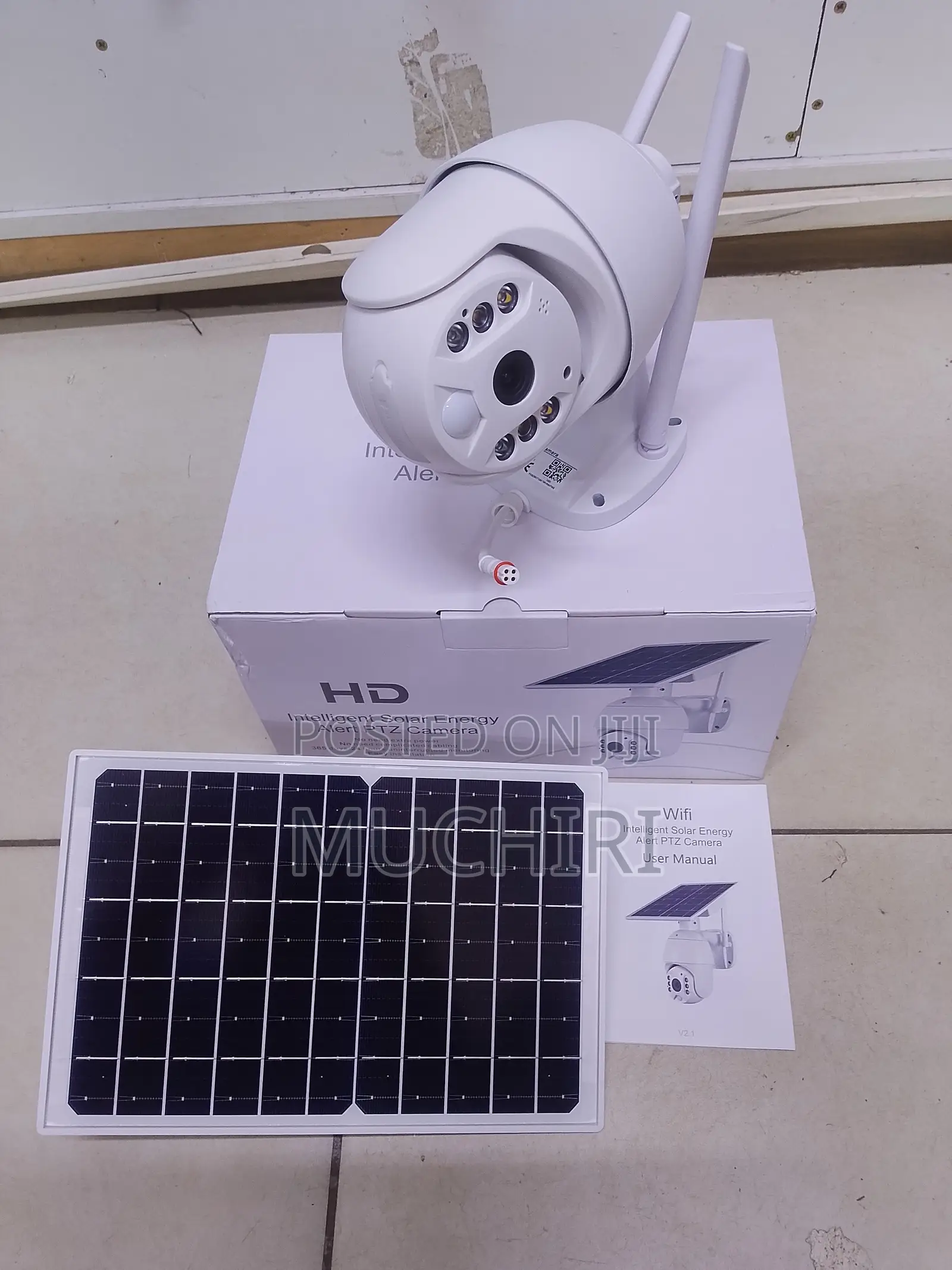 UBOX Single Lens 4G Solar Powered CCTV Camera SIM Card