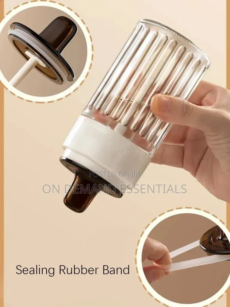Stripped Seasoning Glass Jars