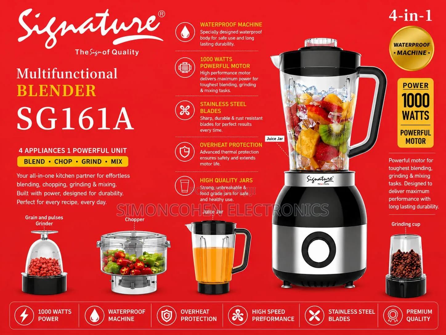 Signature 4 in 1 Blender