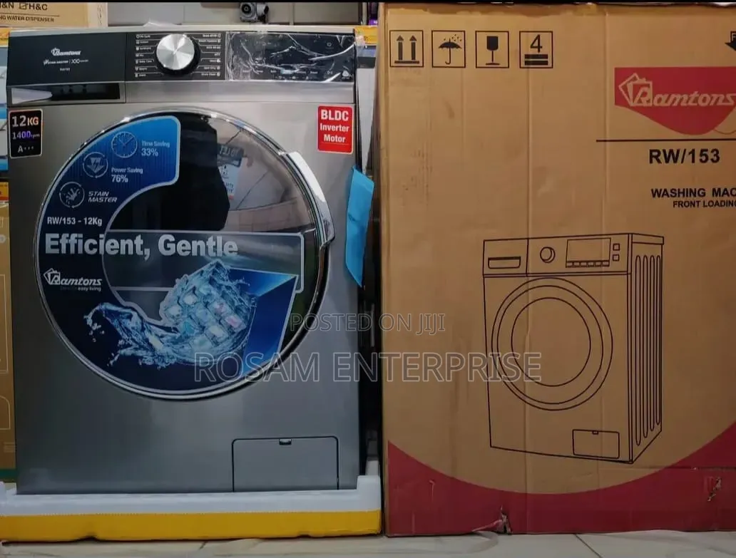 Ramtons Front Load Fully Automatic 12kg Wash and Spin 1400rpm - Rw153