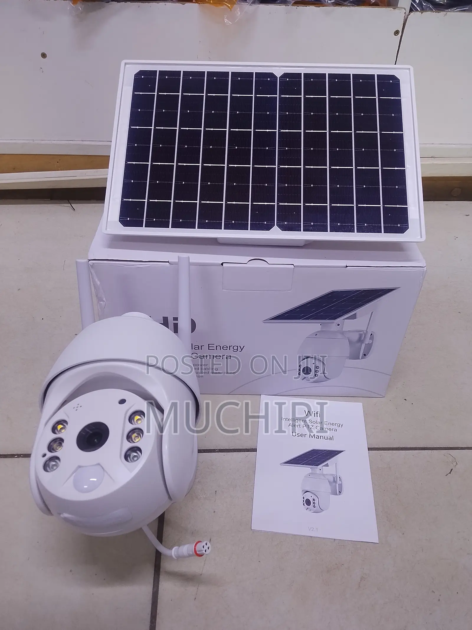 UBOX Weatherproof 4G Solar CCTV Camera With PTZ Control