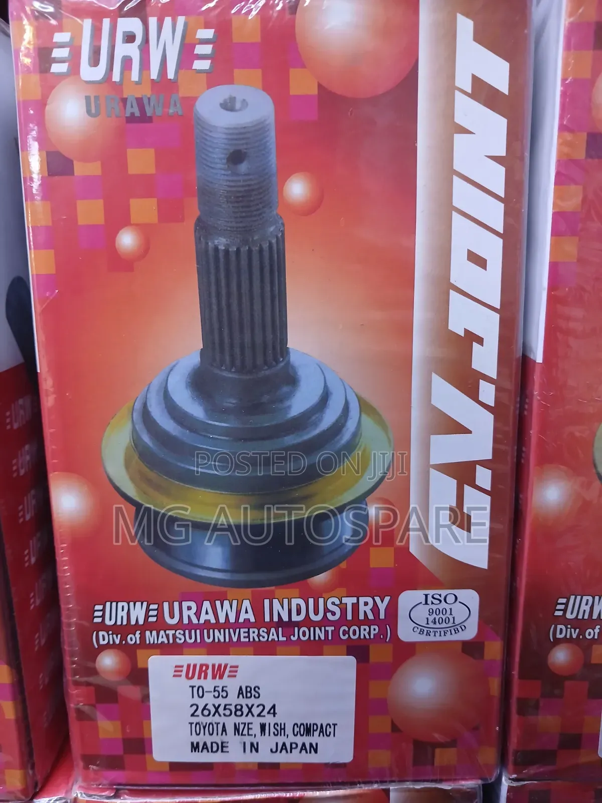 Cv Joint TO 55 Toyota Corolla,NZE120,Fielder,Altis,Wish,Allion,Prius