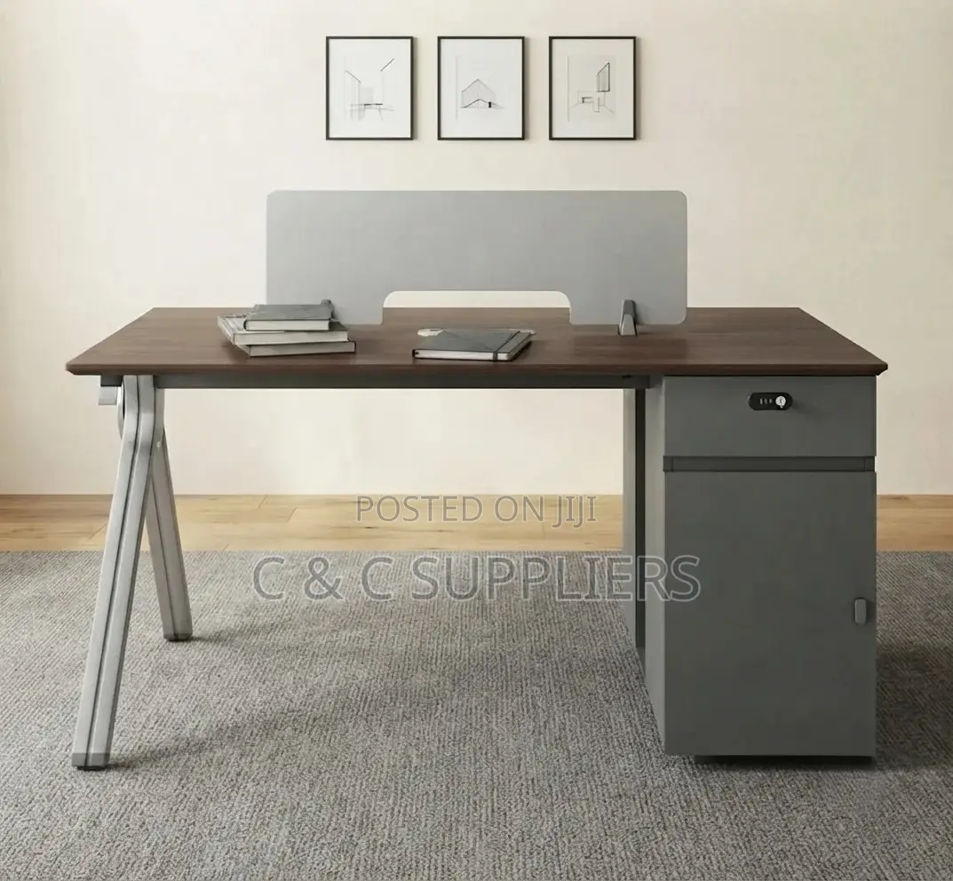 Modern 2-Seater Work Space Desk