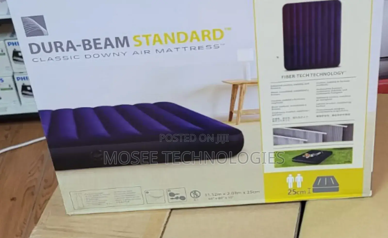 Intex Dura-Beam Air Mattress With Fiber-Tech Support 4x6