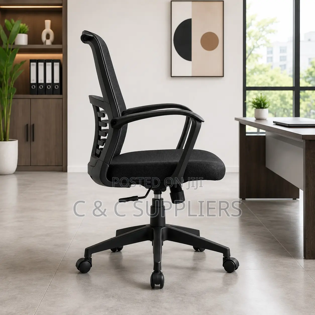 Medium Back Ergonomic Staff Chair.