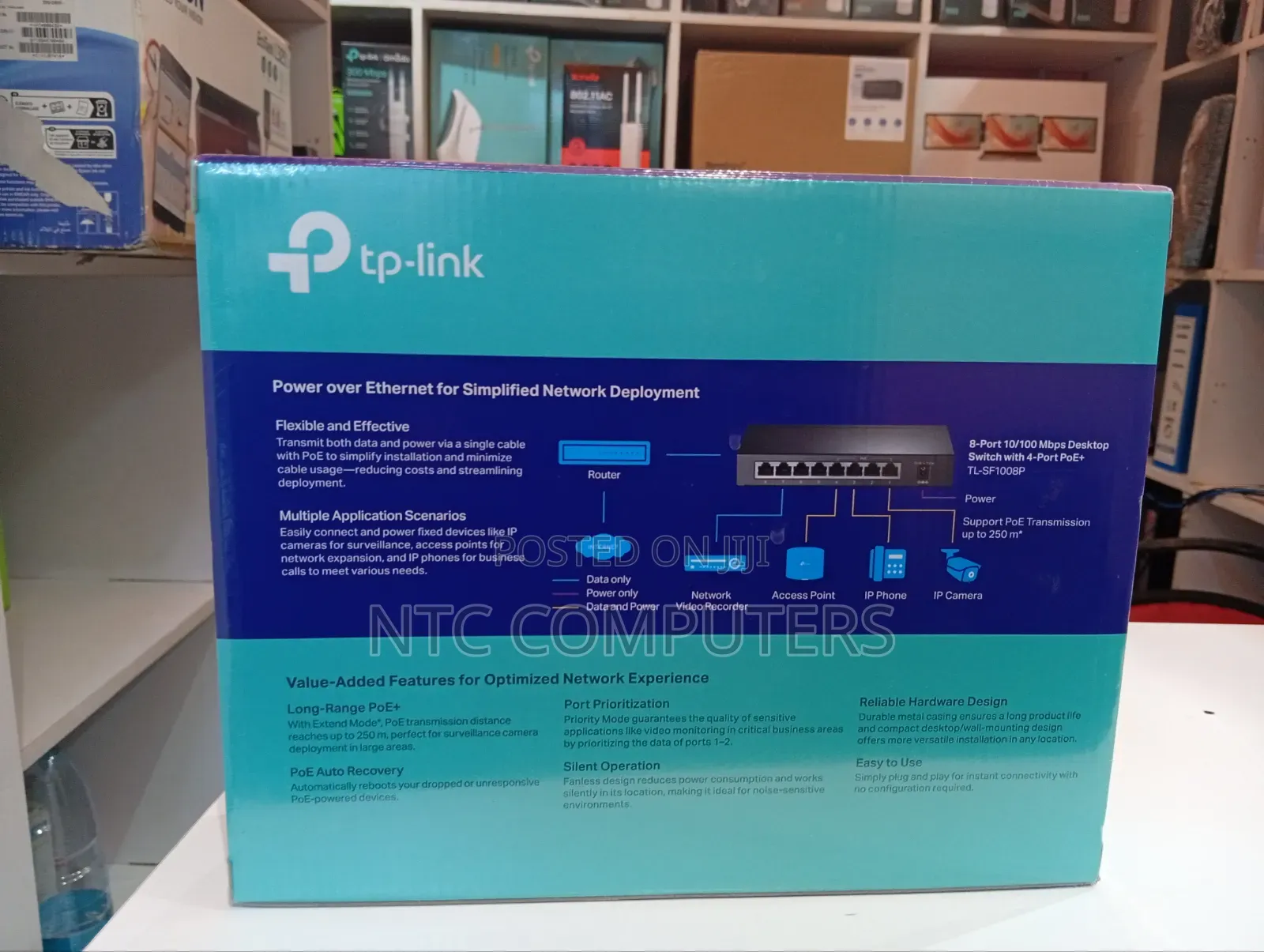 Tplink TL-SF1008P 10/100mbps 8 Port Switch With 4 Ports POE