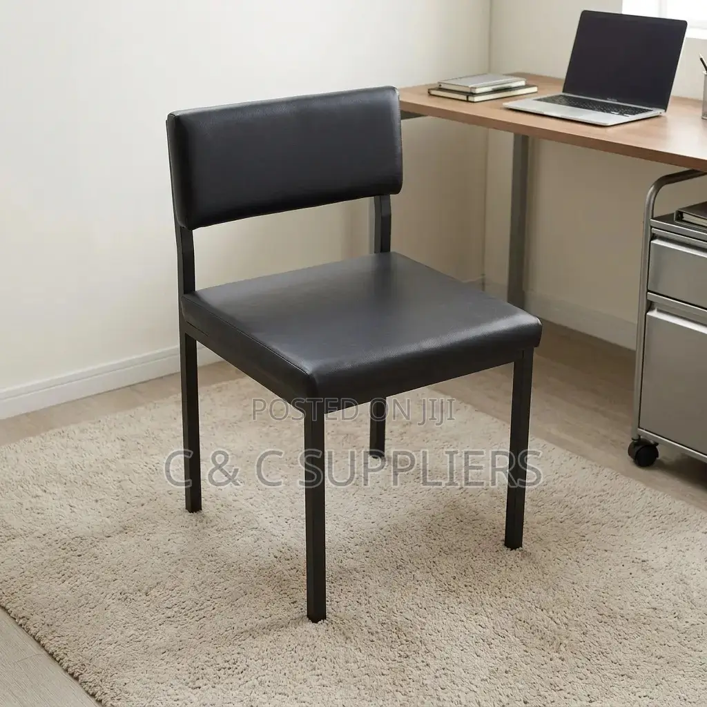 Armless Catalina Leather Boardroom Chair.
