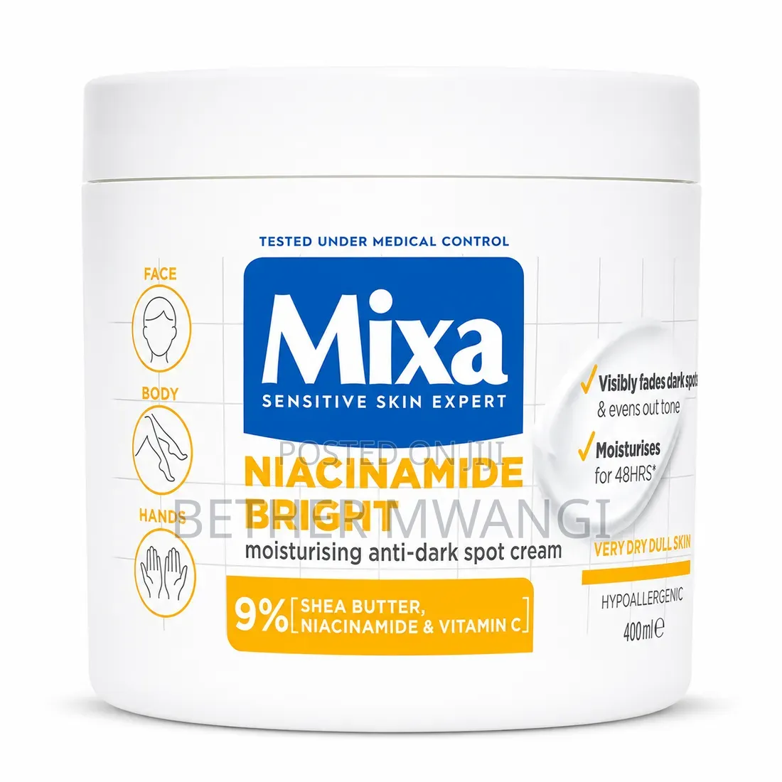 Mixa Niacinamide Bright Moisturising Anti-Dark Spot Cream