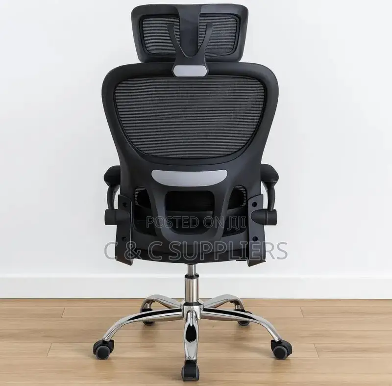 Ergonomic Orthopedic Chair With Flip Armrest.