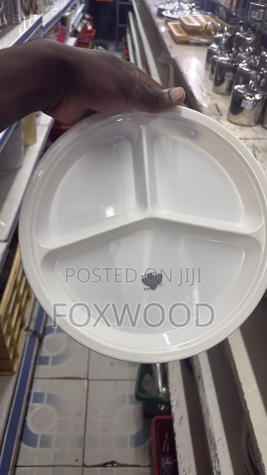 Melamine Partition Plate – 3 Compartments