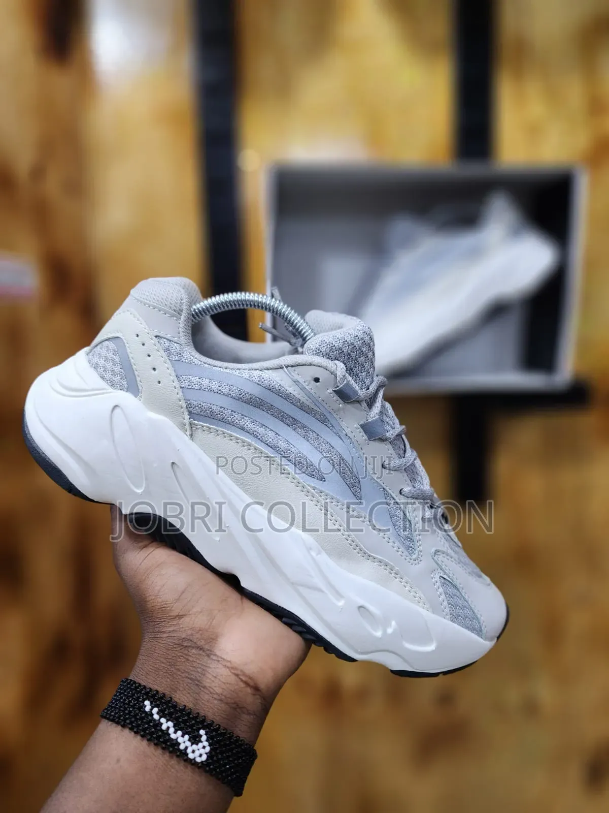 Grey Adidas Yeezy 700 Sneakers