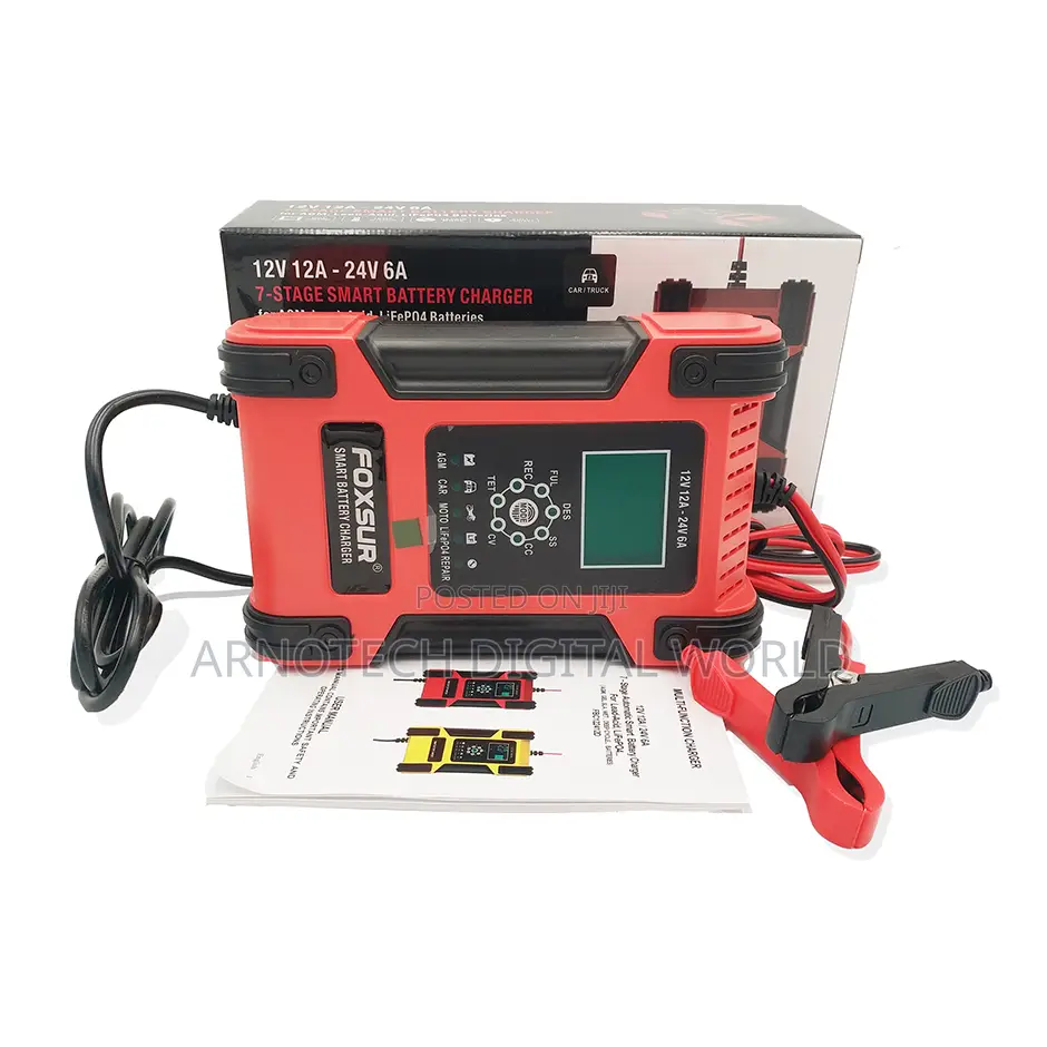 Intelligent Car Battery Charger:Lithium, Lead-Acid, Calcium Etc
