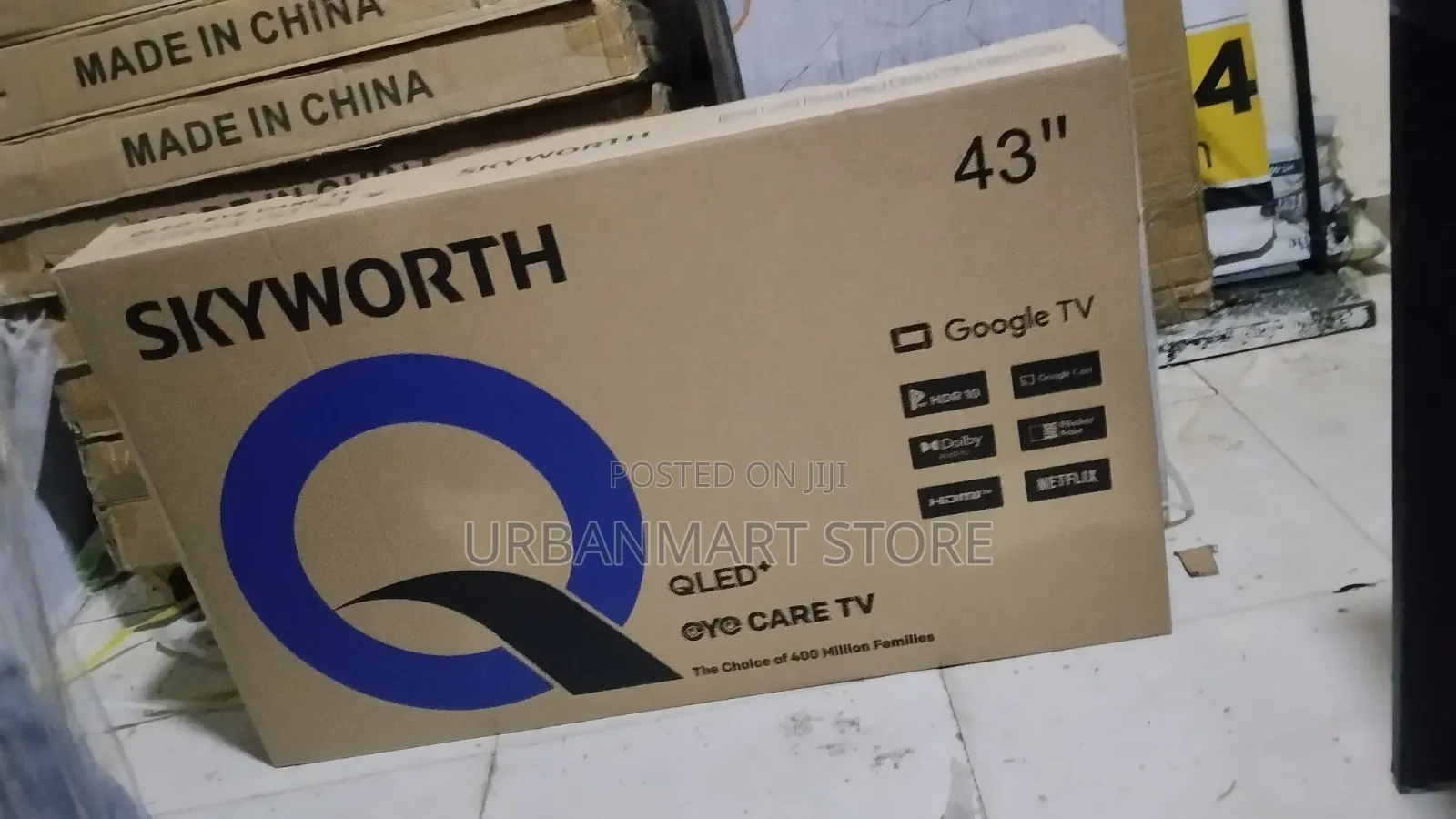Skyworth 43" QLED Frameless Smart TV